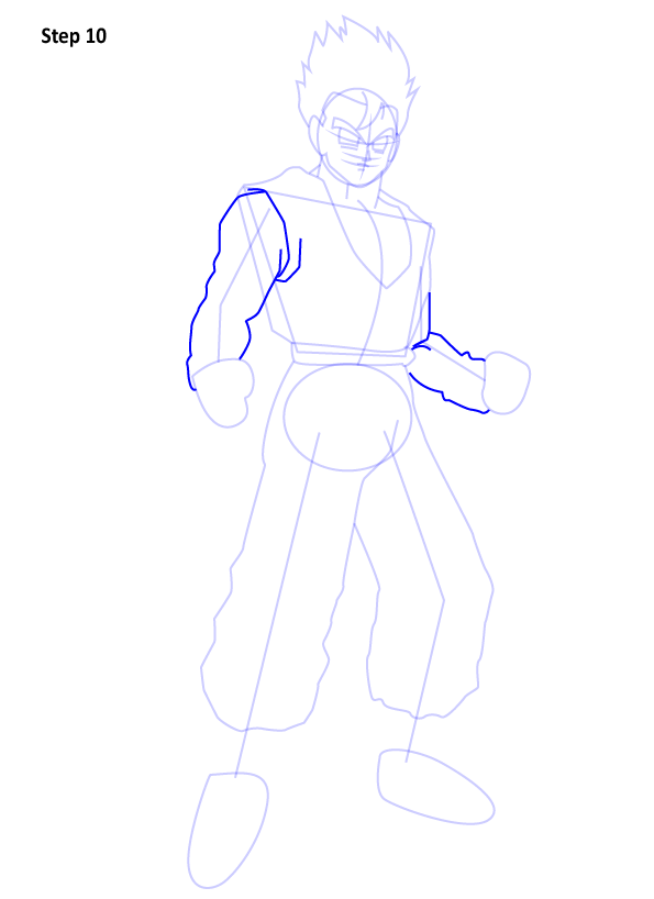 Como Desenhar o Vegeta Blue - how to draw Vegeta blue 