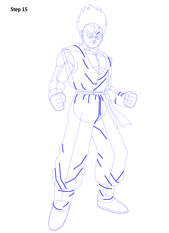 COMO DESENHAR KID TRUNKS SSJ PASSO A PASSO 