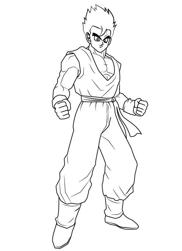 Vegeta linha arte desenho Cartoon, Dragon Ball Z série de livros para  colorir Vol 1 Colorin, branco, rosto, mão png