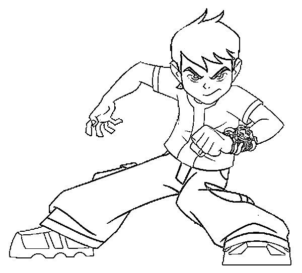 Ben 10 para Colorir e Imprimir - Muito Fácil - Colorir e Pintar