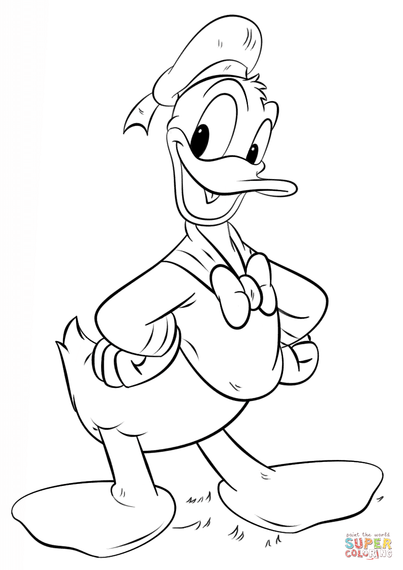 pato donald para colorir e imprimir muito fácil colorir e pintar