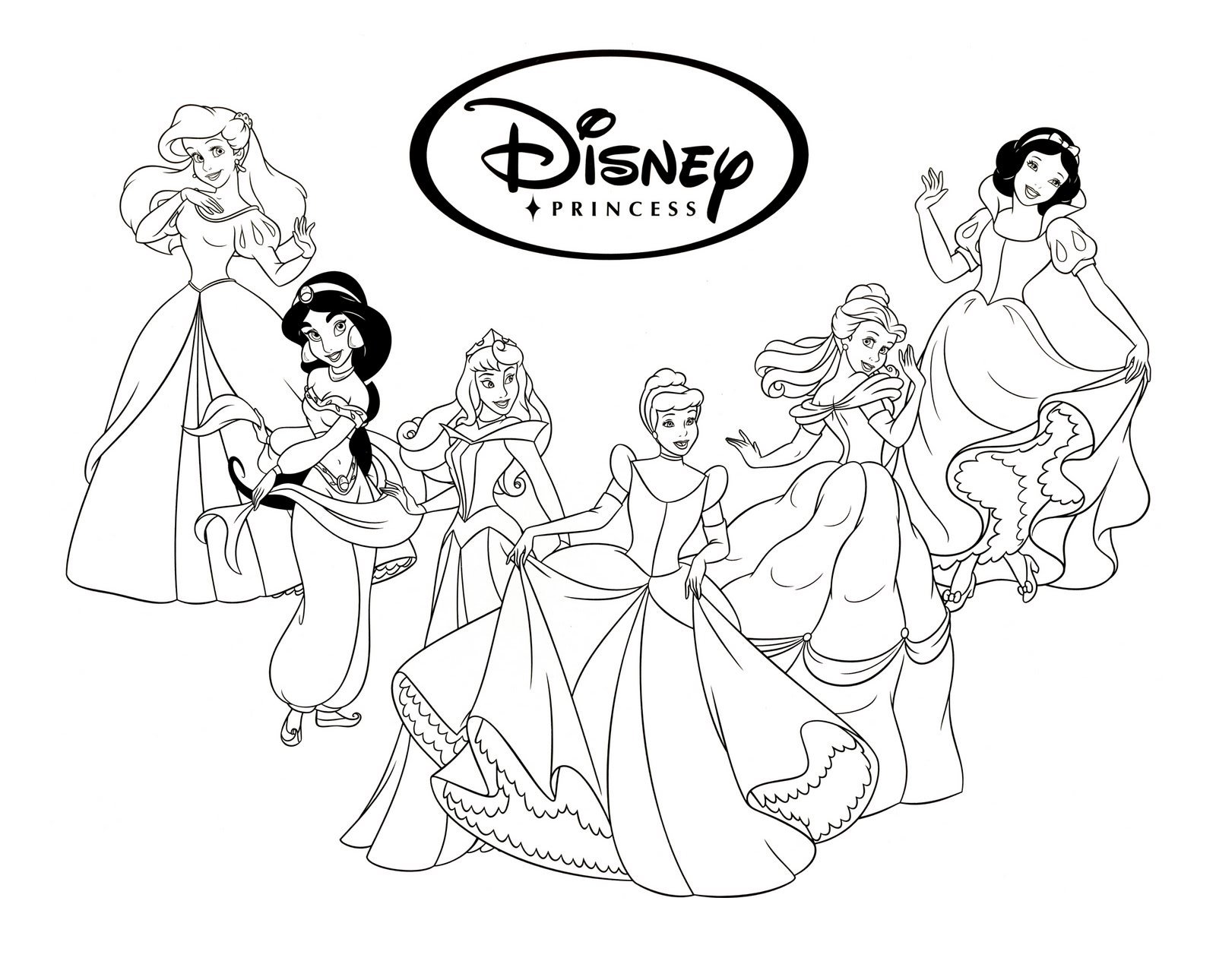 Princesas Disney Para Colorir E Imprimir Muito Fácil Colorir E Pintar