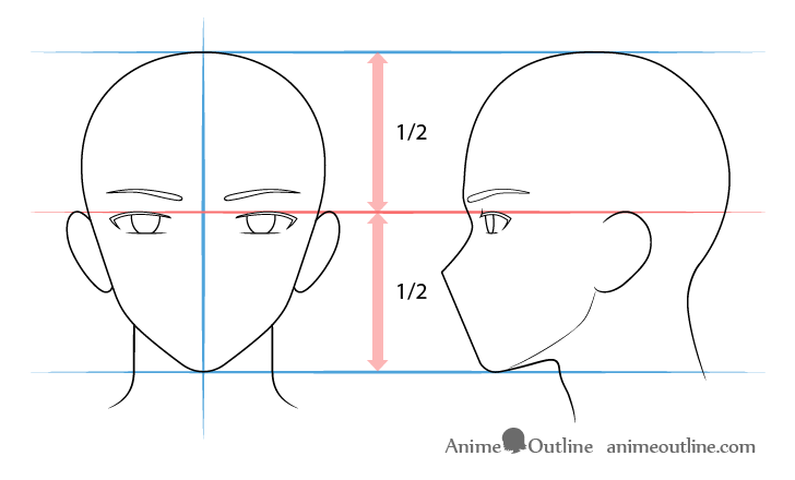 como desenhar um personagem de anime olhos masculinos