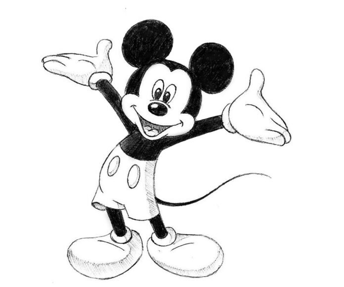 como desenhar mickey mouse