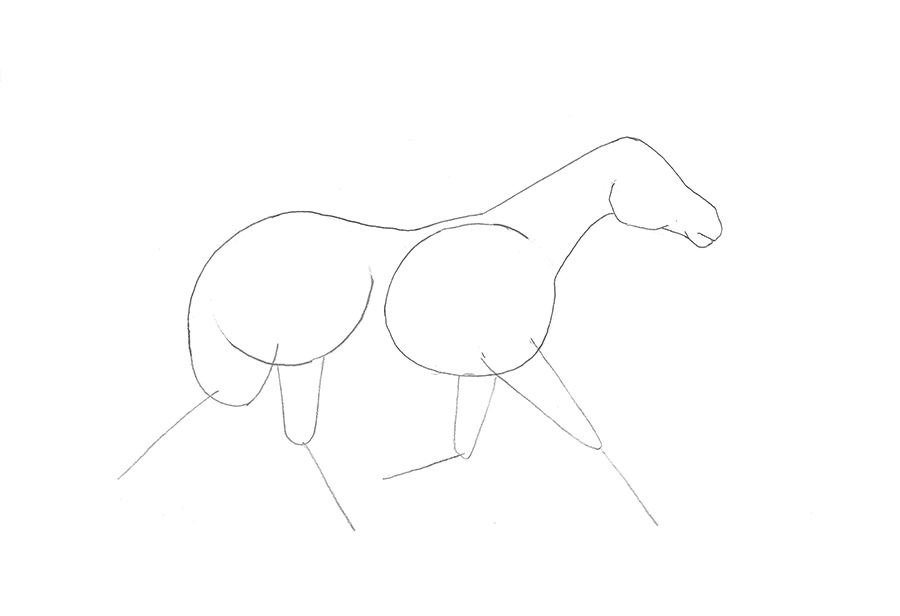 Como Desenhar Um Cavalo - Muito Fácil - Aprender a Desenhar