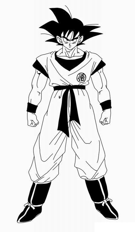 Desenho do goku super sayajin 5 para colorir - Como desenhar