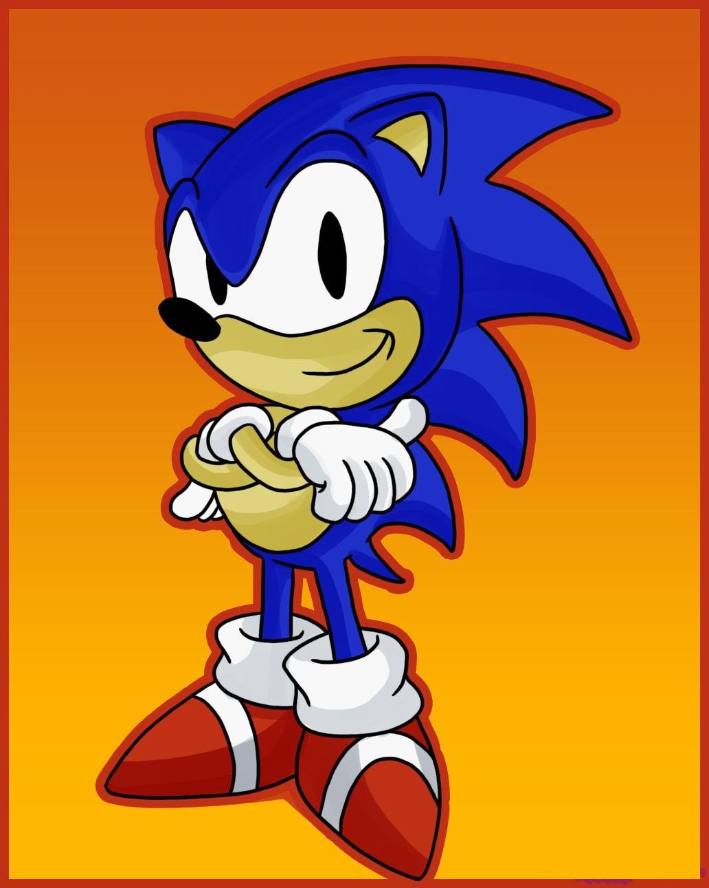 Como Desenhar o Sonic