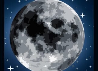 como desenhar a lua