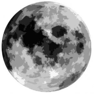 como desenhar a lua