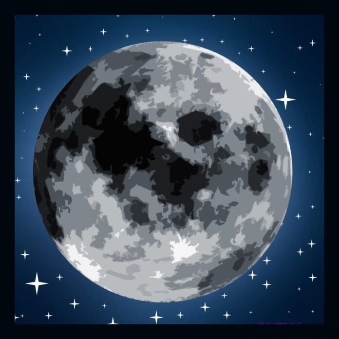 como desenhar a lua