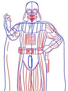 como desenhar o darth vader