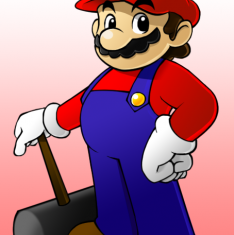 como desenhar o mario