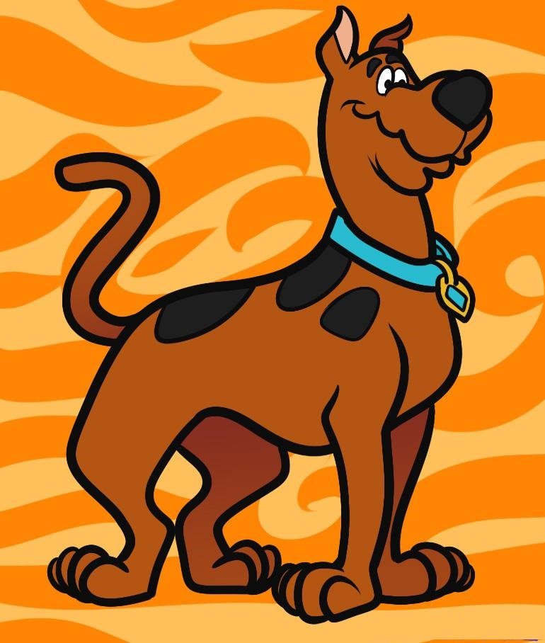 como desenhar o scooby doo