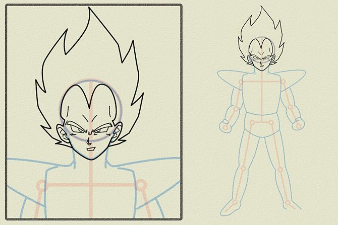 Como Desenhar o Vegeta (Muito Fácil) - Aprender a Desenhar