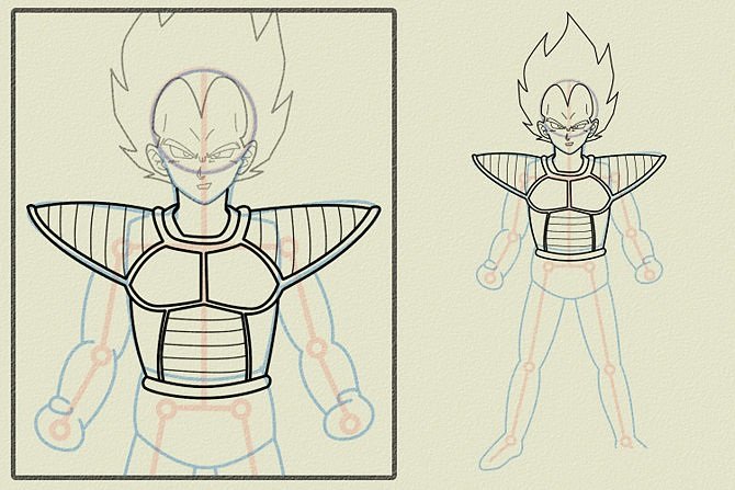 Como Desenhar 10: Aprenda a Desenhar o Vegeta Fácil (Passo a Passo)