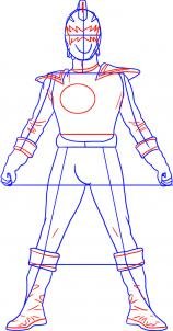 como desenhar power rangers