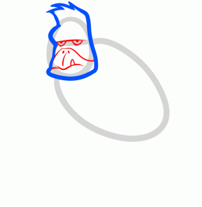 como desenhar um gorila