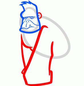 como desenhar um gorila
