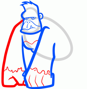 como desenhar um gorila