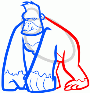 como desenhar um gorila