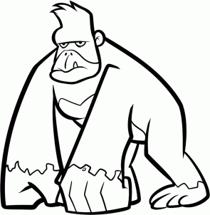 como desenhar um gorila