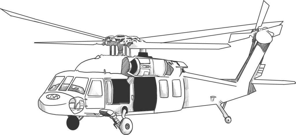 como desenhar um helicóptero