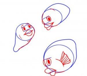 como desenhar um peixe