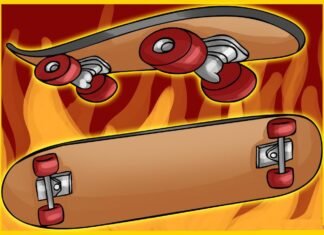Como Desenhar Um Skate (Muito Fácil) como desenhar um skate