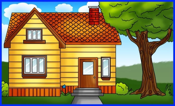 como desenhar uma casa
