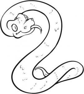 como desenhar uma cobra