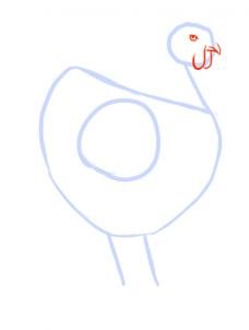 como desenhar uma galinha