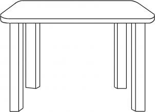 como desenhar uma mesa