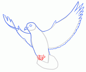 como desenhar uma pomba