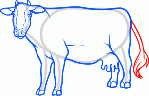 como desenhar uma vaca 
