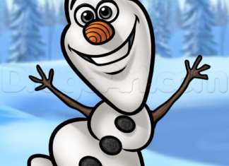 Como Desenhar o Olaf de Frozen (Muito Fácil)