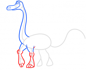 como desenhar o Arlo de o Bom Dinossauro