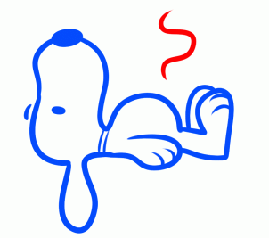 como desenhar o Snoopy