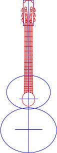 como desenhar um violão