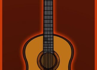 como desenhar um violão