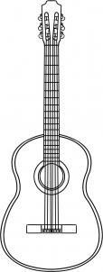 como desenhar um violão