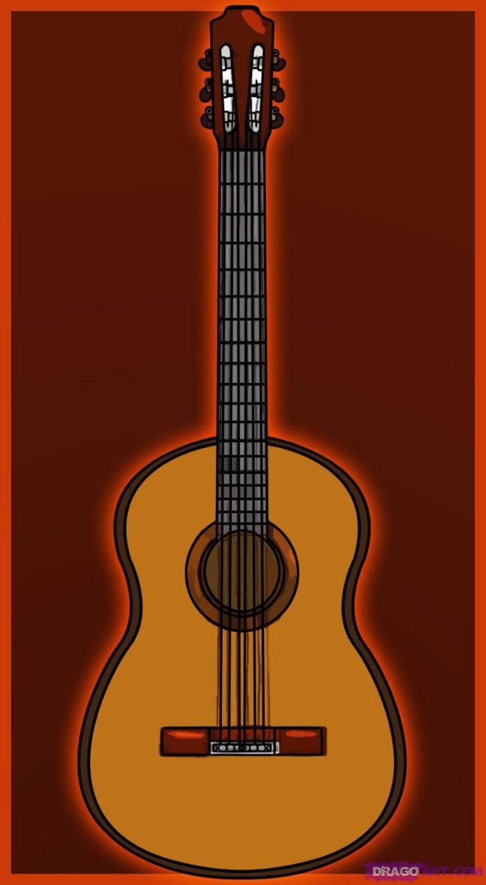 como desenhar um violao como desenhar um violão