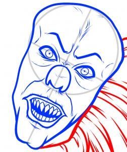 como desenhar o palhaço Pennywise IT