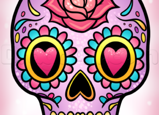 Como Desenhar uma Cavalera (Crânio Mexicano) calavera