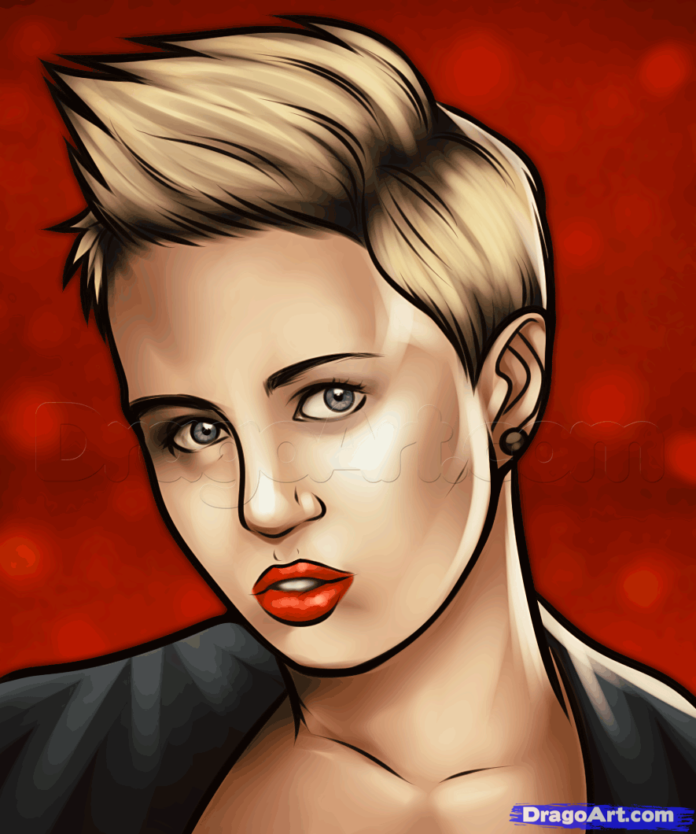 como desenhar a miley cyrus como desenhar a miley cyrus