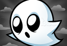 como desenhar um fantasma