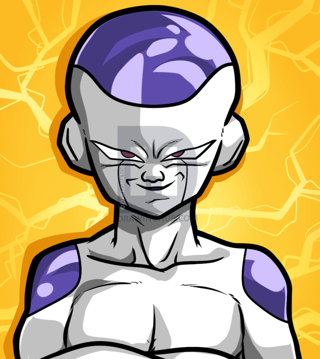 Como desenhar Freeza de Dragon Ball Z PASSO A PASSO 