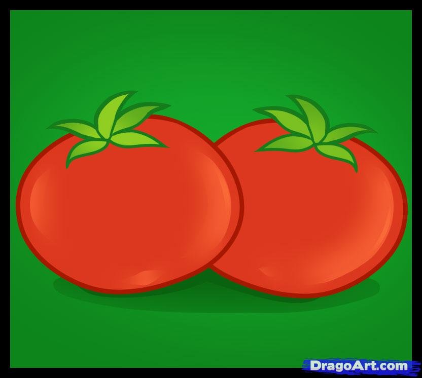 como desenhar um tomate