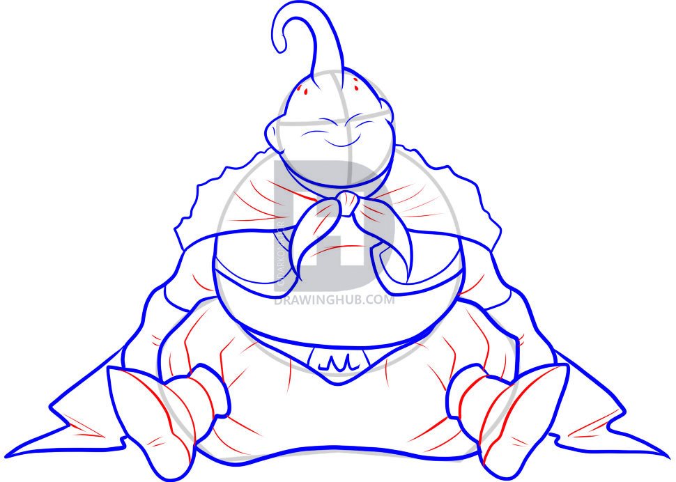 COMO DESENHAR O MAJIN BOO DRAGON BALL 👇 Melhor Curso De Desenho