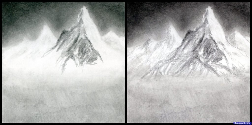 como desenhar paisagens