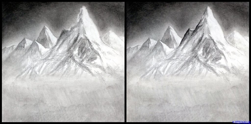 como desenhar paisagens